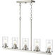Verlana 5 Light 35 inch Brushed Nickel Chandelier Ceiling Light